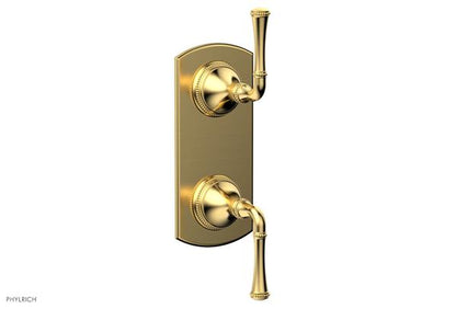 Phylrich - Beaded 1/2 Inch Mini Thermostatic Valve with Volume Control  or Diverter - Lever Handle