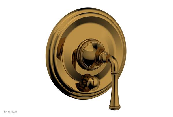 Phylrich - Coined Pressure Balance Shower Plate with Diverter and Handle Trim Set