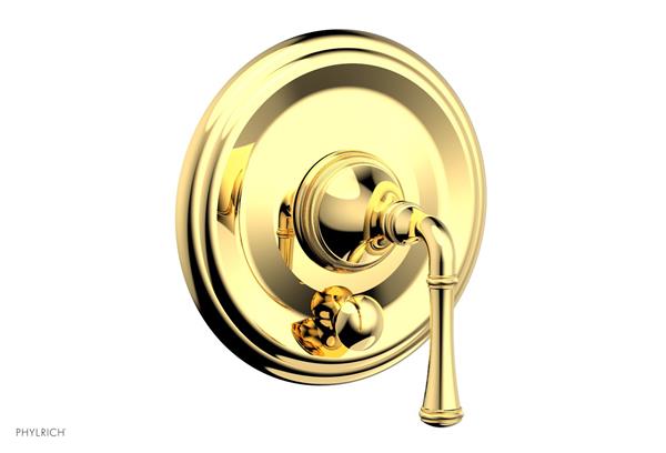 Phylrich - Coined Pressure Balance Shower Plate with Diverter and Handle Trim Set