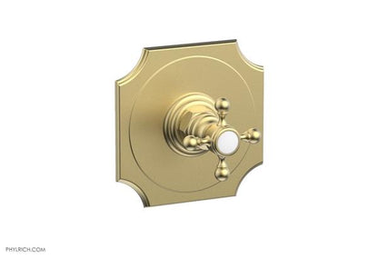 Phylrich - Henri 1/2 Inch Mini Thermostatic Shower Plate and Handle Trim - Cross Handle