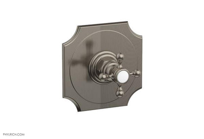 Phylrich - Henri 1/2 Inch Mini Thermostatic Shower Plate and Handle Trim - Cross Handle