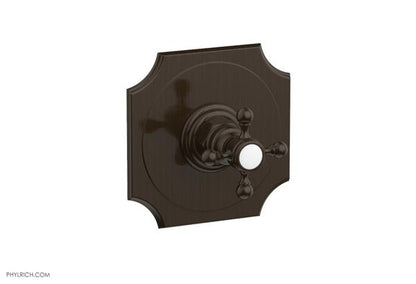 Phylrich - Henri 1/2 Inch Mini Thermostatic Shower Plate and Handle Trim - Cross Handle