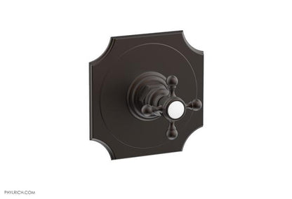 Phylrich - Henri 1/2 Inch Mini Thermostatic Shower Plate and Handle Trim - Cross Handle