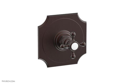 Phylrich - Henri 1/2 Inch Mini Thermostatic Shower Plate and Handle Trim - Cross Handle