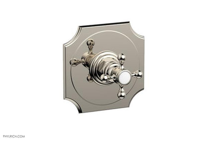 Phylrich - Henri 1/2 Inch Mini Thermostatic Shower Plate and Handle Trim - Cross Handle
