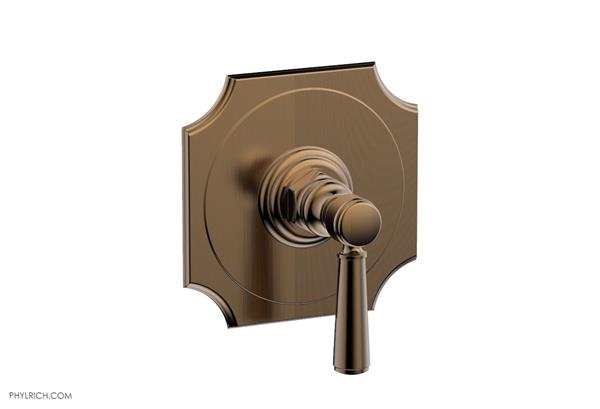 Phylrich - Henri 1/2 Inch Mini Thermostatic Shower Plate and Handle Trim - Lever Handle