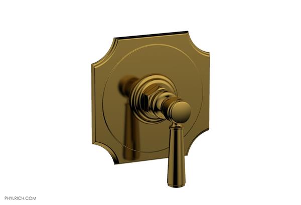 Phylrich - Henri 1/2 Inch Mini Thermostatic Shower Plate and Handle Trim - Lever Handle