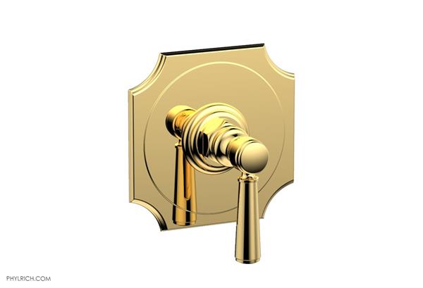 Phylrich - Henri 1/2 Inch Mini Thermostatic Shower Plate and Handle Trim - Lever Handle