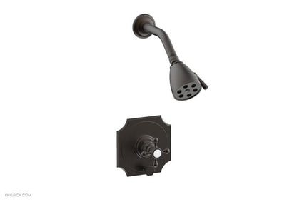 Phylrich - Henri Pressure Balance Shower and Diverter Set - Cross Handle (Less Spout)