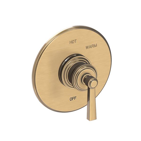 Newport Brass - Miro Balanced Pressure Shower Trim Plate with Handle. Less showerhead, arm and flange.