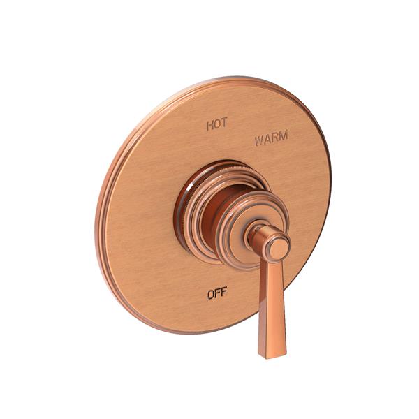 Newport Brass - Miro Balanced Pressure Shower Trim Plate with Handle. Less showerhead, arm and flange.