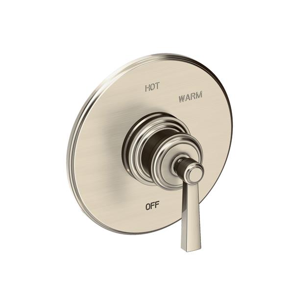 Newport Brass - Miro Balanced Pressure Shower Trim Plate with Handle. Less showerhead, arm and flange.