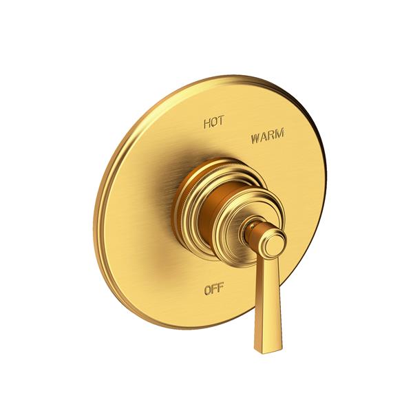 Newport Brass - Miro Balanced Pressure Shower Trim Plate with Handle. Less showerhead, arm and flange.