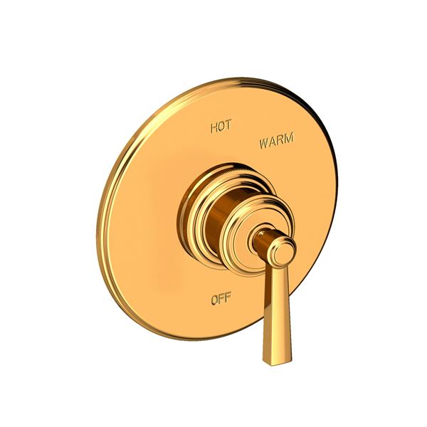 Newport Brass - Miro Balanced Pressure Shower Trim Plate with Handle. Less showerhead, arm and flange.