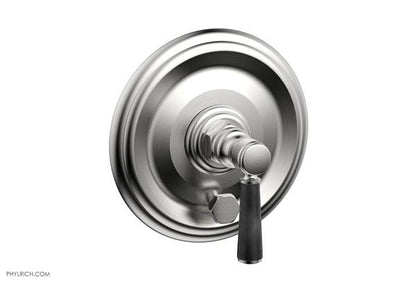 Phylrich - Hex Traditional Pressure Balance Shower Plate with Diverter and Handle Trim Set - Marble Lever Handle