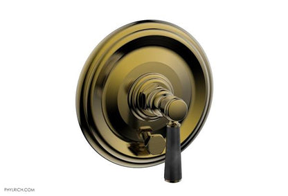 Phylrich - Hex Traditional Pressure Balance Shower Plate with Diverter and Handle Trim Set - Marble Lever Handle