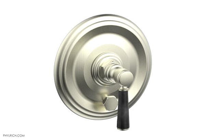 Phylrich - Hex Traditional Pressure Balance Shower Plate with Diverter and Handle Trim Set - Marble Lever Handle