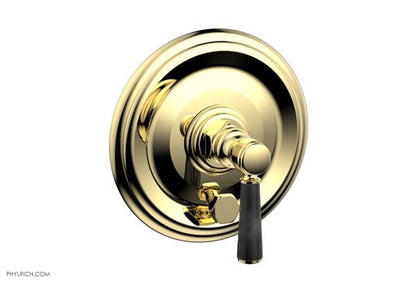 Phylrich - Hex Traditional Pressure Balance Shower Plate with Diverter and Handle Trim Set - Marble Lever Handle