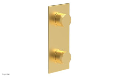Phylrich - Basic II 1/2 Inch Mini Thermostatic Valve With Volume Control Or Diverter - Knurled Handle Trim Only