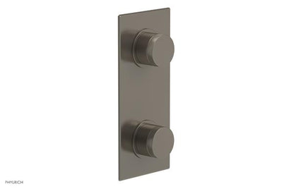 Phylrich - Basic II 1/2 Inch Mini Thermostatic Valve With Volume Control Or Diverter - Knurled Handle Trim Only