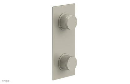 Phylrich - Basic II 1/2 Inch Mini Thermostatic Valve With Volume Control Or Diverter - Knurled Handle Trim Only