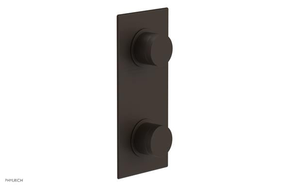 Phylrich - Basic II 1/2 Inch Mini Thermostatic Valve With Volume Control Or Diverter - Knurled Handle Trim Only