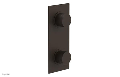 Phylrich - Basic II 1/2 Inch Mini Thermostatic Valve With Volume Control Or Diverter - Knurled Handle Trim Only