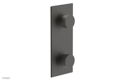 Phylrich - Basic II 1/2 Inch Mini Thermostatic Valve With Volume Control Or Diverter - Knurled Handle Trim Only