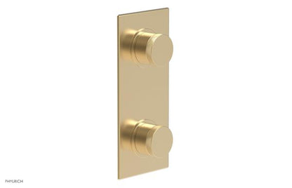 Phylrich - Basic II 1/2 Inch Mini Thermostatic Valve With Volume Control Or Diverter - Knurled Handle Trim Only