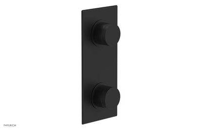 Phylrich - Basic II 1/2 Inch Mini Thermostatic Valve With Volume Control Or Diverter - Knurled Handle Trim Only