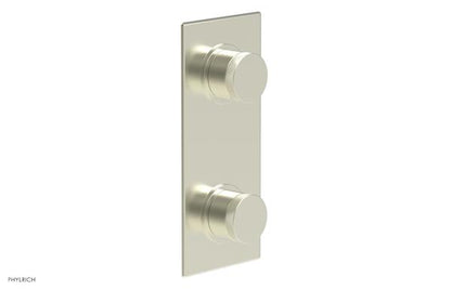 Phylrich - Basic II 1/2 Inch Mini Thermostatic Valve With Volume Control Or Diverter - Knurled Handle Trim Only