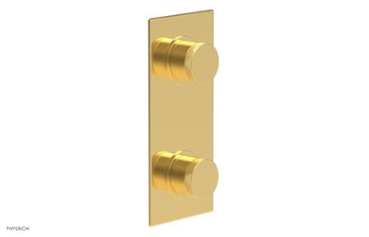 Phylrich - Basic II 1/2 Inch Mini Thermostatic Valve With Volume Control Or Diverter - Knurled Handle Trim Only