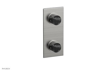 Phylrich - Basic II 1/2 Inch Mini Thermostatic Valve With Volume Control Or Diverter Marble Handle Trim Only