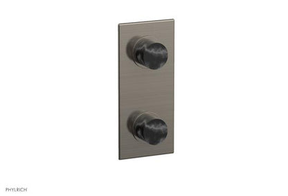Phylrich - Basic II 1/2 Inch Mini Thermostatic Valve With Volume Control Or Diverter Marble Handle Trim Only