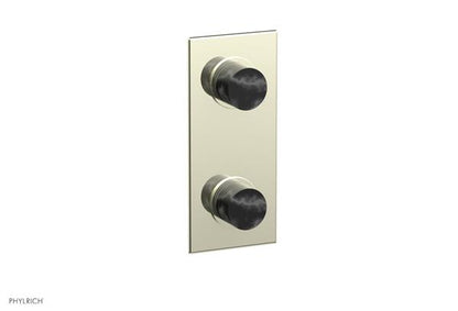 Phylrich - Basic II 1/2 Inch Mini Thermostatic Valve With Volume Control Or Diverter Marble Handle Trim Only