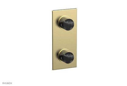 Phylrich - Basic II 1/2 Inch Mini Thermostatic Valve With Volume Control Or Diverter Marble Handle Trim Only