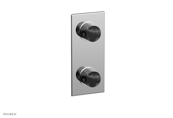 Phylrich - Basic II 1/2 Inch Mini Thermostatic Valve With Volume Control Or Diverter Marble Handle Trim Only