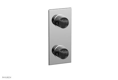 Phylrich - Basic II 1/2 Inch Mini Thermostatic Valve With Volume Control Or Diverter Marble Handle Trim Only