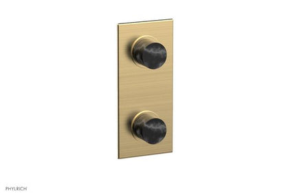 Phylrich - Basic II 1/2 Inch Mini Thermostatic Valve With Volume Control Or Diverter Marble Handle Trim Only