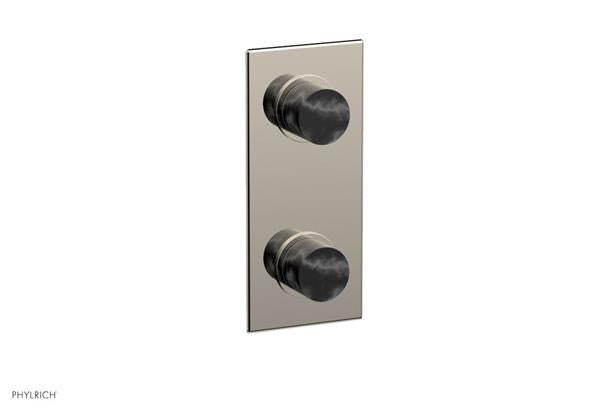 Phylrich - Basic II 1/2 Inch Mini Thermostatic Valve With Volume Control Or Diverter Marble Handle Trim Only