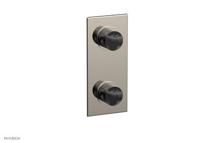 Phylrich - Basic II 1/2 Inch Mini Thermostatic Valve With Volume Control Or Diverter Marble Handle Trim Only