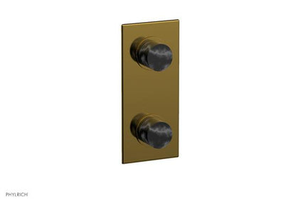 Phylrich - Basic II 1/2 Inch Mini Thermostatic Valve With Volume Control Or Diverter Marble Handle Trim Only