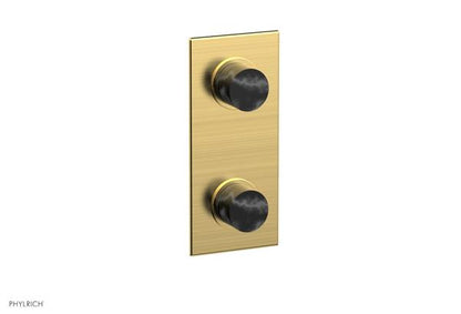 Phylrich - Basic II 1/2 Inch Mini Thermostatic Valve With Volume Control Or Diverter Marble Handle Trim Only