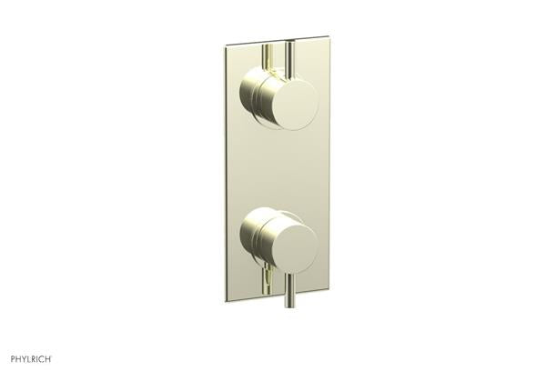 Phylrich - Basic II 1/2 Inch Mini Thermostatic Valve With Volume Control Or Diverter Lever Handle Trim Only