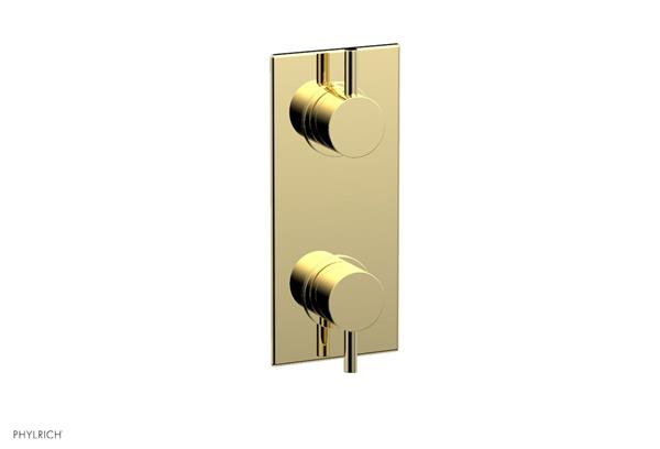 Phylrich - Basic II 1/2 Inch Mini Thermostatic Valve With Volume Control Or Diverter Lever Handle Trim Only