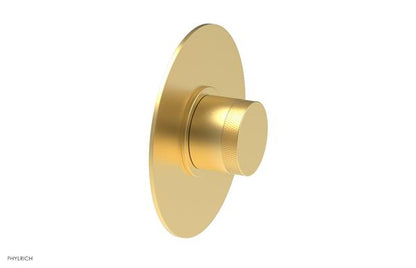 Phylrich - Basic II Mini Thermostatic Shower Trim Only Knurled Handle Round Plate