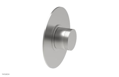 Phylrich - Basic II Mini Thermostatic Shower Trim Only Knurled Handle Round Plate