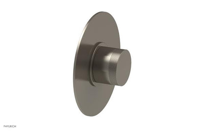 Phylrich - Basic II Mini Thermostatic Shower Trim Only Knurled Handle Round Plate