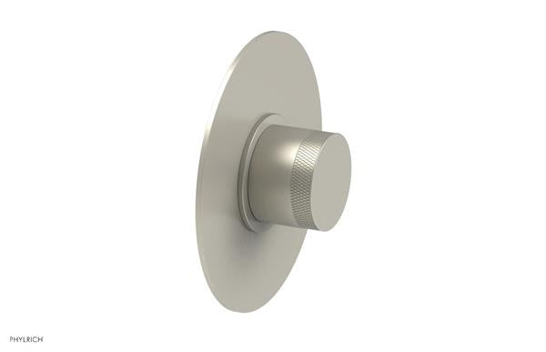 Phylrich - Basic II Mini Thermostatic Shower Trim Only Knurled Handle Round Plate