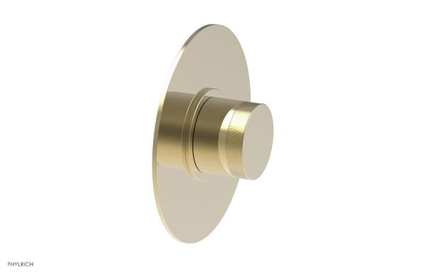 Phylrich - Basic II Mini Thermostatic Shower Trim Only Knurled Handle Round Plate